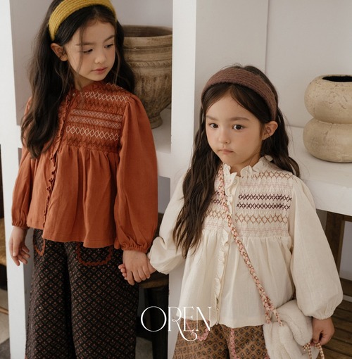 OREN［取寄］merci smocking blouse 26winter