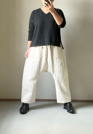 53) deniime zengo サイズ1　変わり織/白 　玉木新雌 tamaki niime