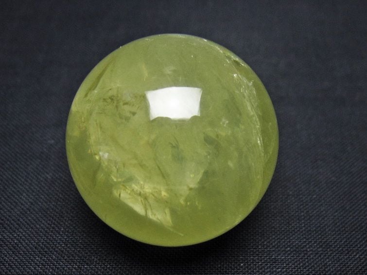 シトリン 丸玉 31mm シトリンクォーツ スフィア 置物 一点物 141-7949