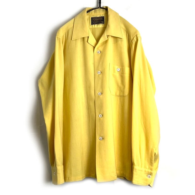 Pendleton シャツ60s Pendleton [PENDLETON] Vintage Open Collar Wool Shirt [1960s