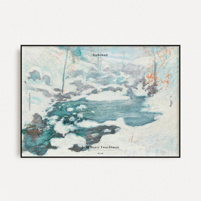 Icebound ジョン・ヘンリー・トワックトマン | AP008 | 名画 アートポスター 氷 雪 風景画