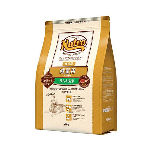 ニュートロナチュラルチョイス ラム&玄米 減量用全犬種用 成犬用 4kg