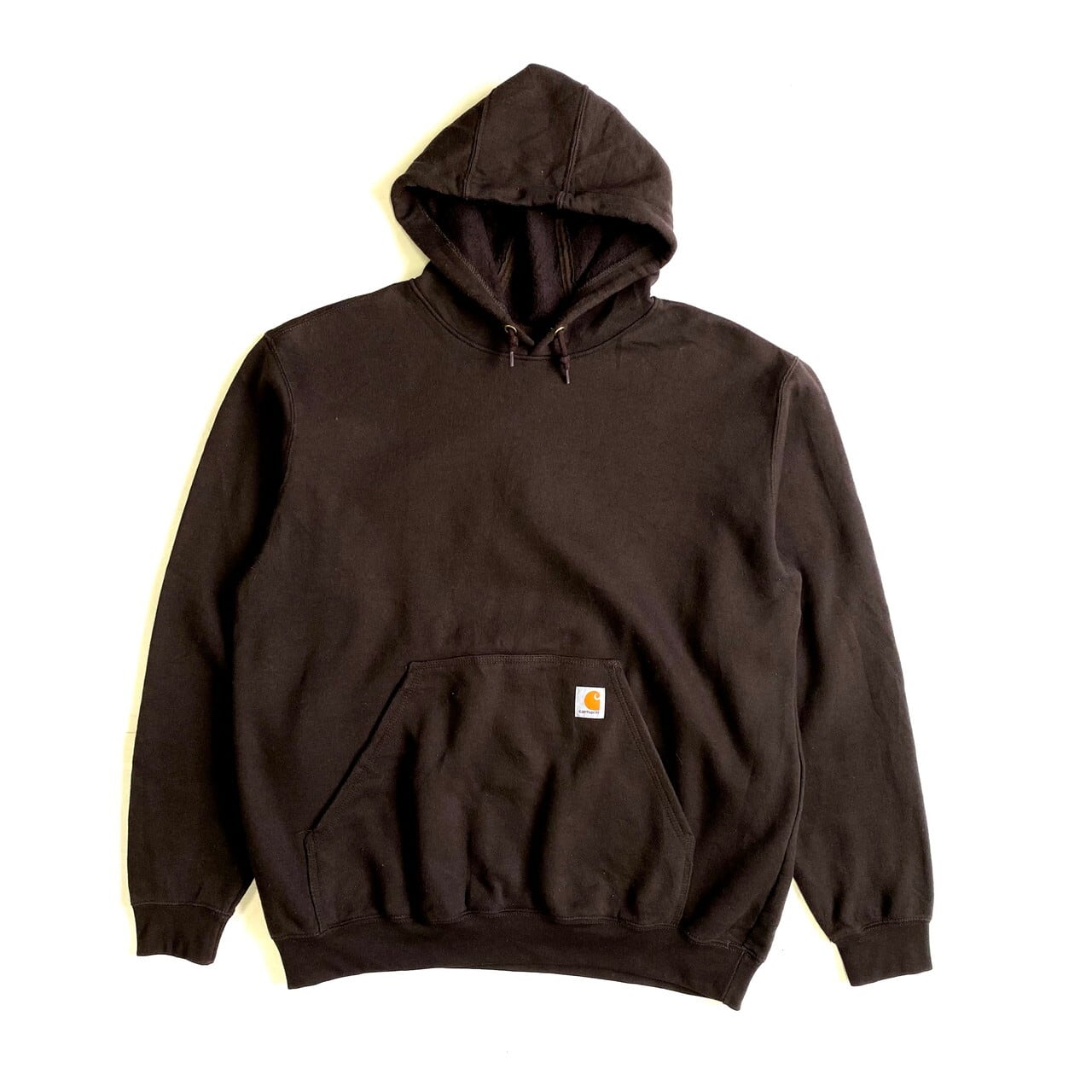 【大人気欲⭐︎】Carhartt ラベルロゴ　パーカー　　茶色　プルオーバー