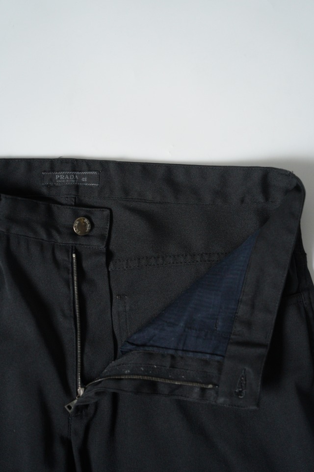 90's Y's for men 2 tuck side cinch cotton trousers