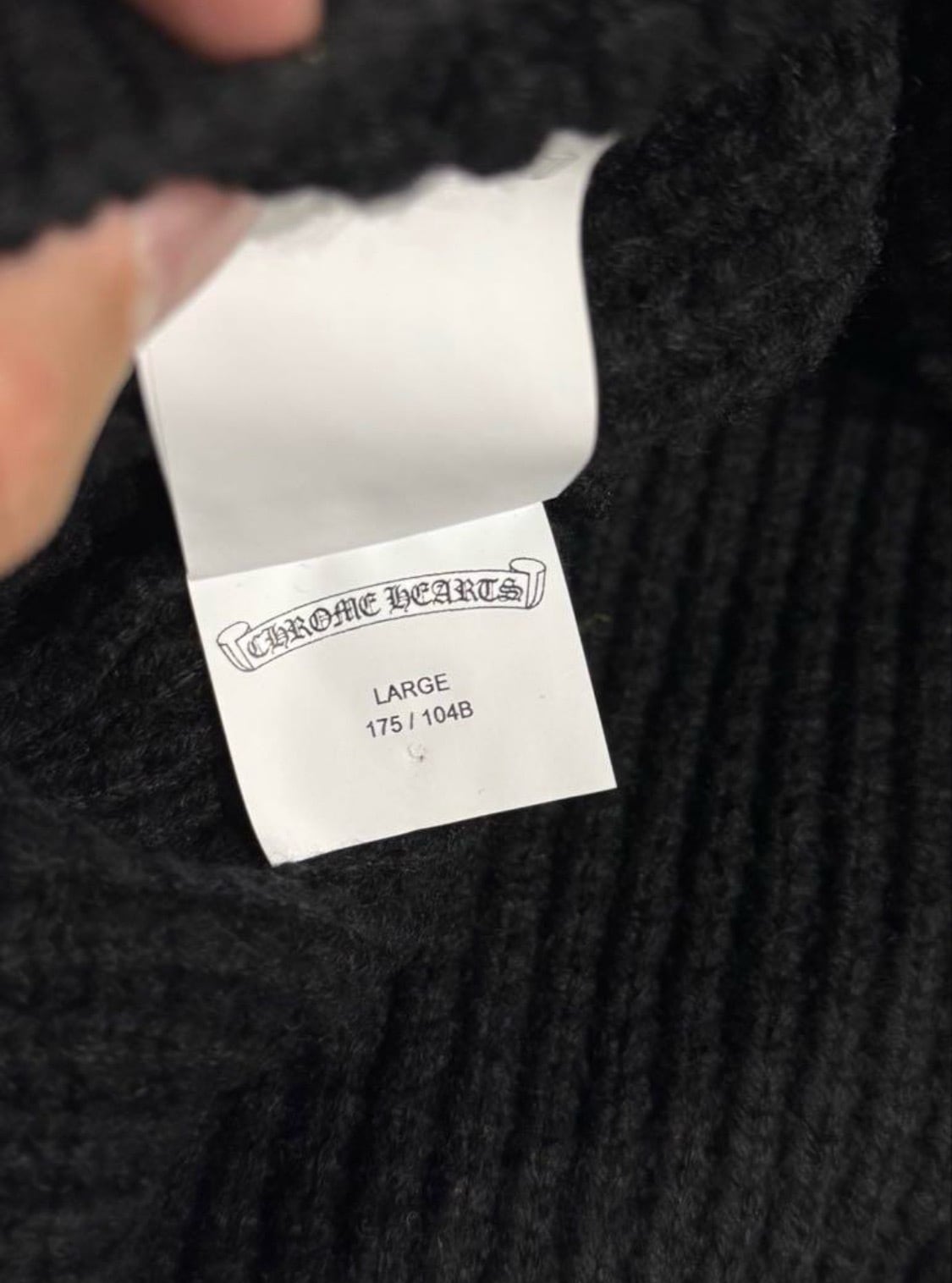 CHROME HEARTS クロムハーツ クロスパッチ カシミヤ ニット