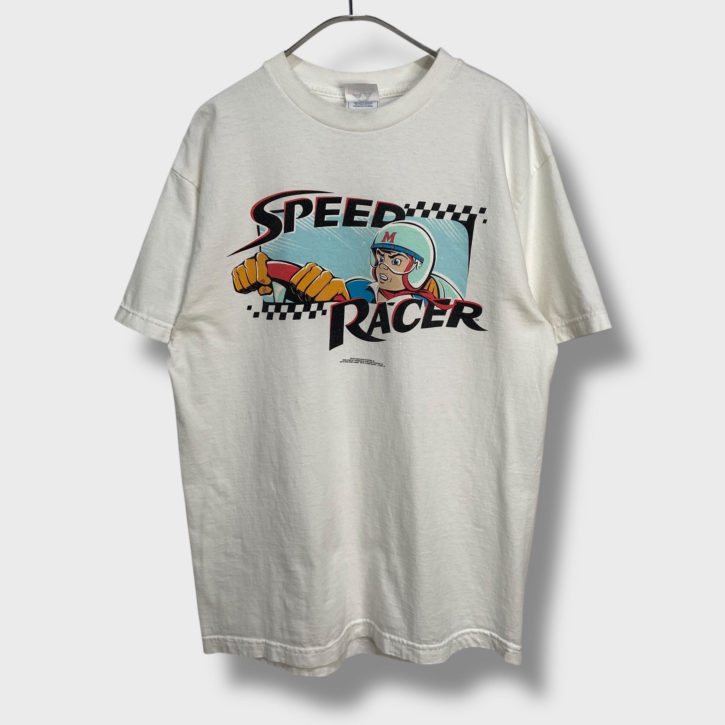 90s USA製 スピードレーサー マッハゴーゴー アニメTシャツ 白 | 古着