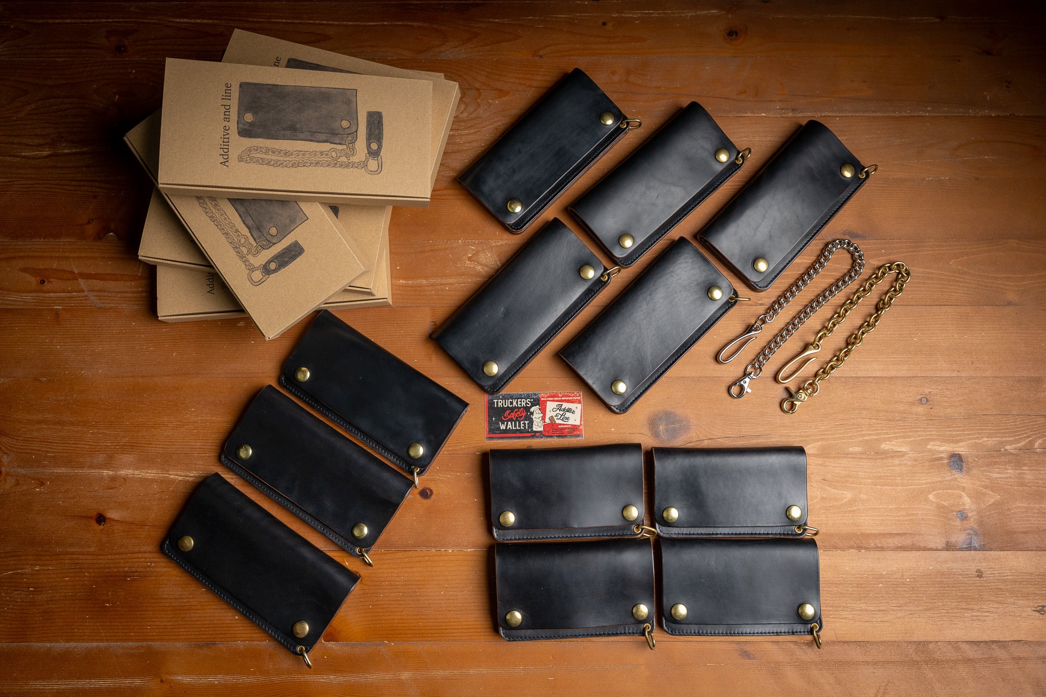 Additive and Line】Tracker Wallet TW-004 Maryam Horse Butt 3層