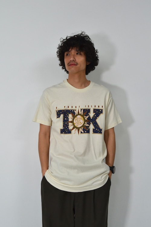 90s Art moon print T-shirt