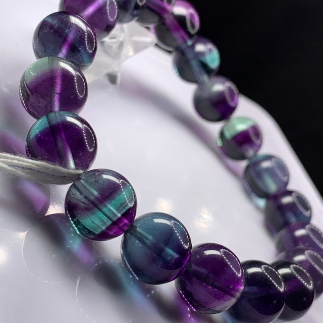 ー極ー 濃厚×美しすぎる極上グラデーションフローライトブレスレット