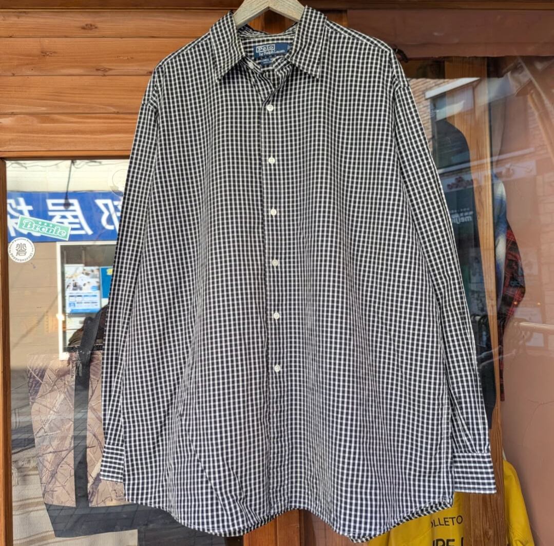 ralph lauren " Lowell sport " gingham pattern shirt 小岩店