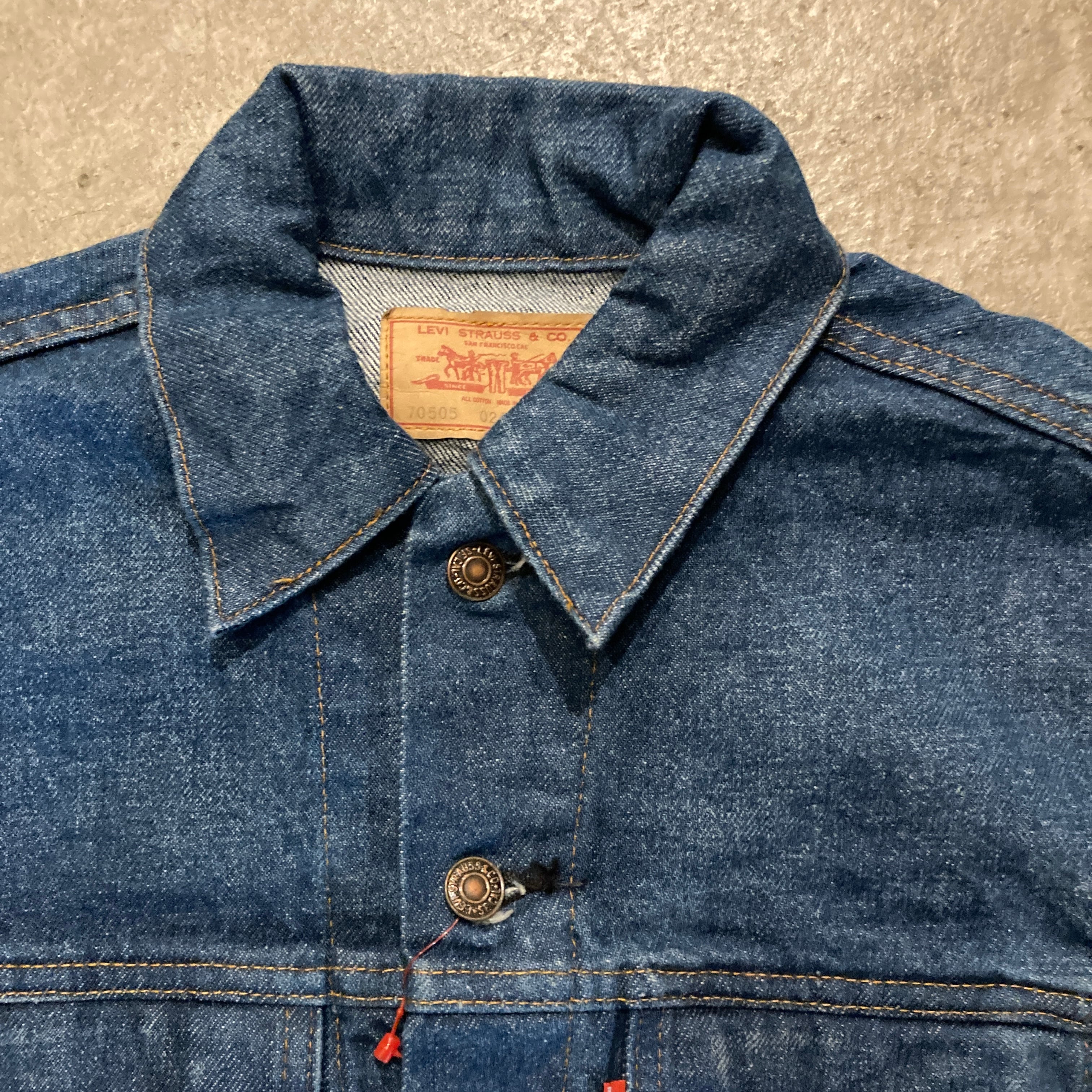 F461】80s Levi's 70505 small e size38 dead stock / 80年代製