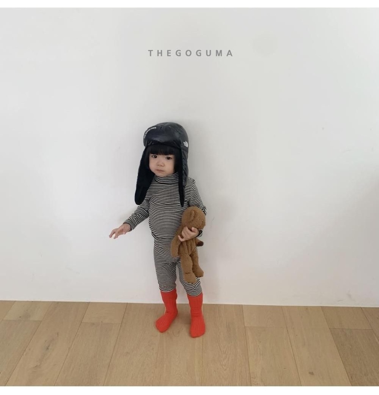 ザゴグマ / THE GOGUMA / ぽかぽかボーダーハイネックT / 韓国子供服 / ジュニア / 26winter〖取寄〗*JS~JL*