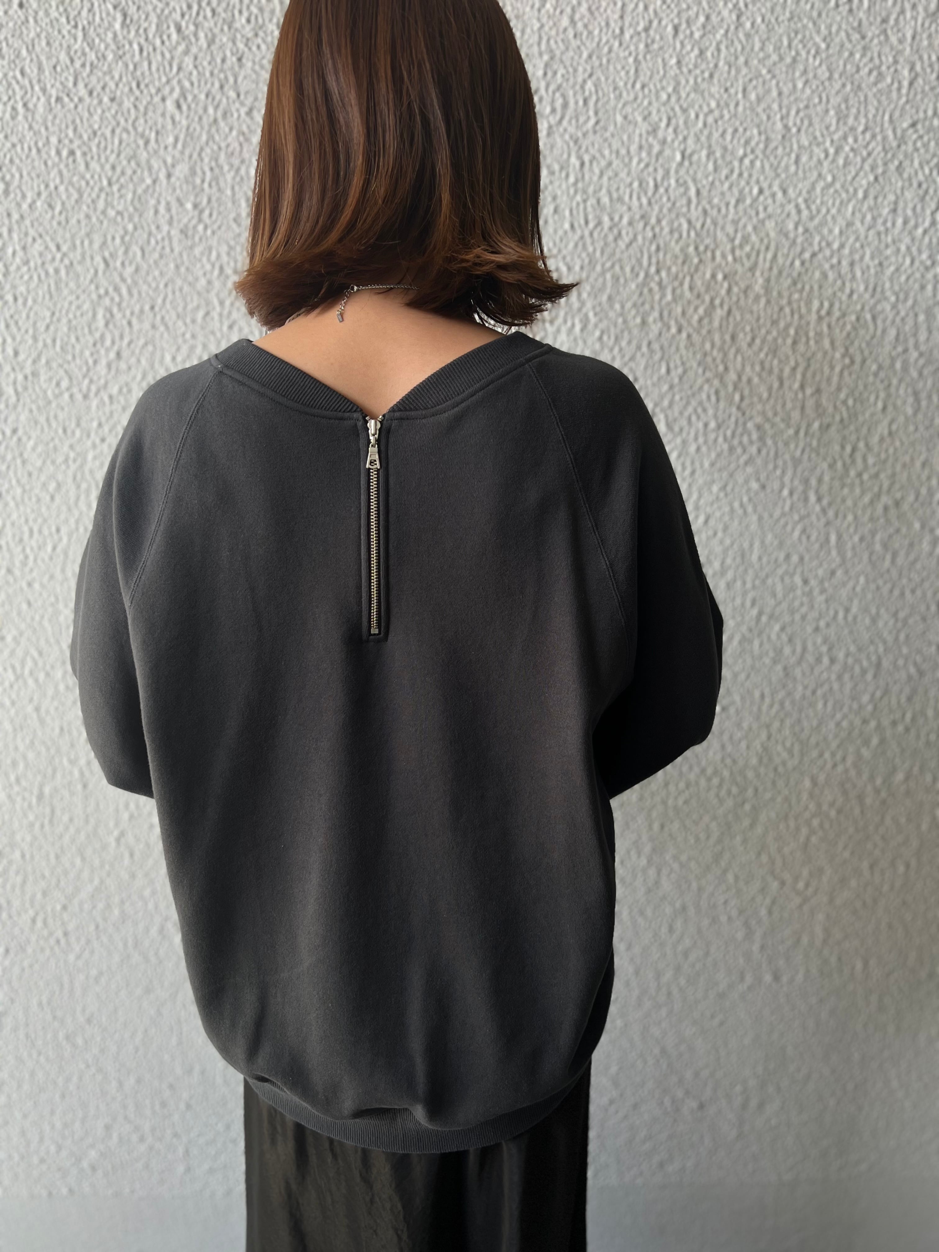 【cafune】バックZIP"CAFUNE"ロゴスウェット 535962