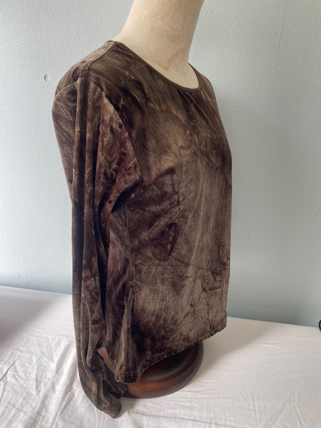 chocolate velour top