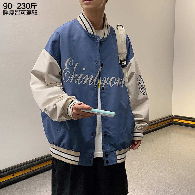 カラールーズジャケット スプリングオータム ストリート 大きめサイズ 春物 秋物 ヒップホッププラスサイズ61819568521