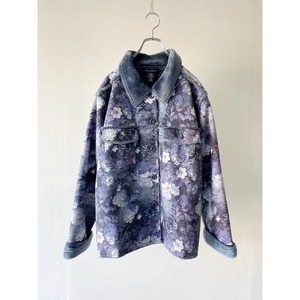 -denim&co.- flower design fakemouton jacket