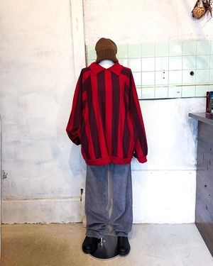 【REPOSE AMS 16Y】RAGLAN POLO SWEATER