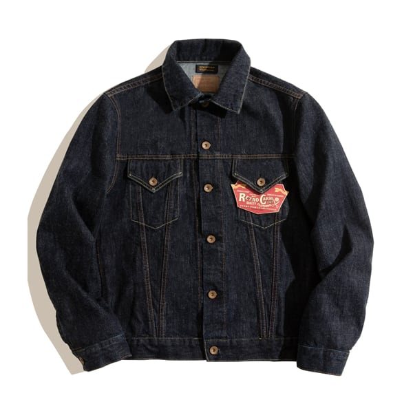 Front pocket design denim jacket P769