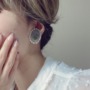 【送料無料】classical  earring /mint  green