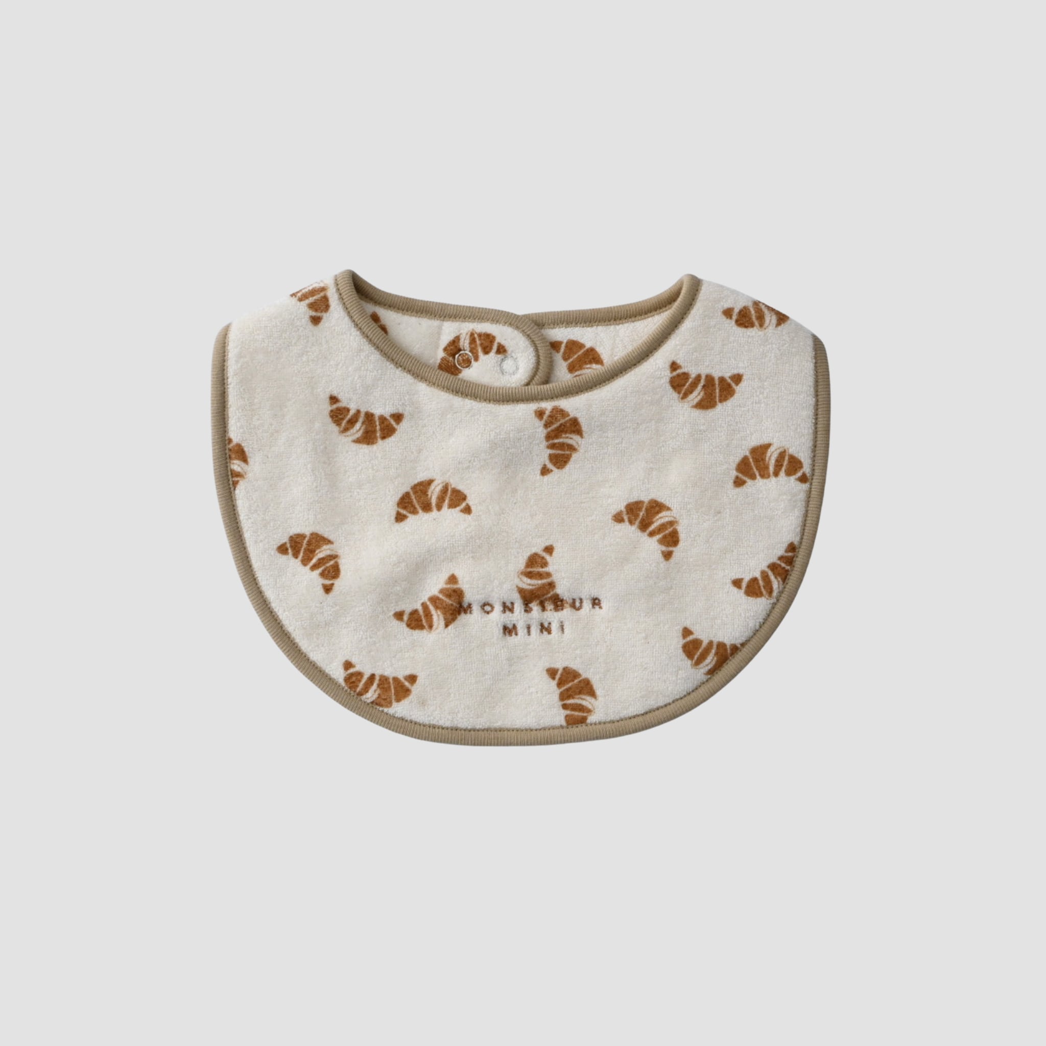 【MONSIEUR MINI】Terry Bib - Cream croissant
