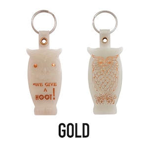 【OWL KEYCHAIN】 フクロウ キーホルダー 蓄光