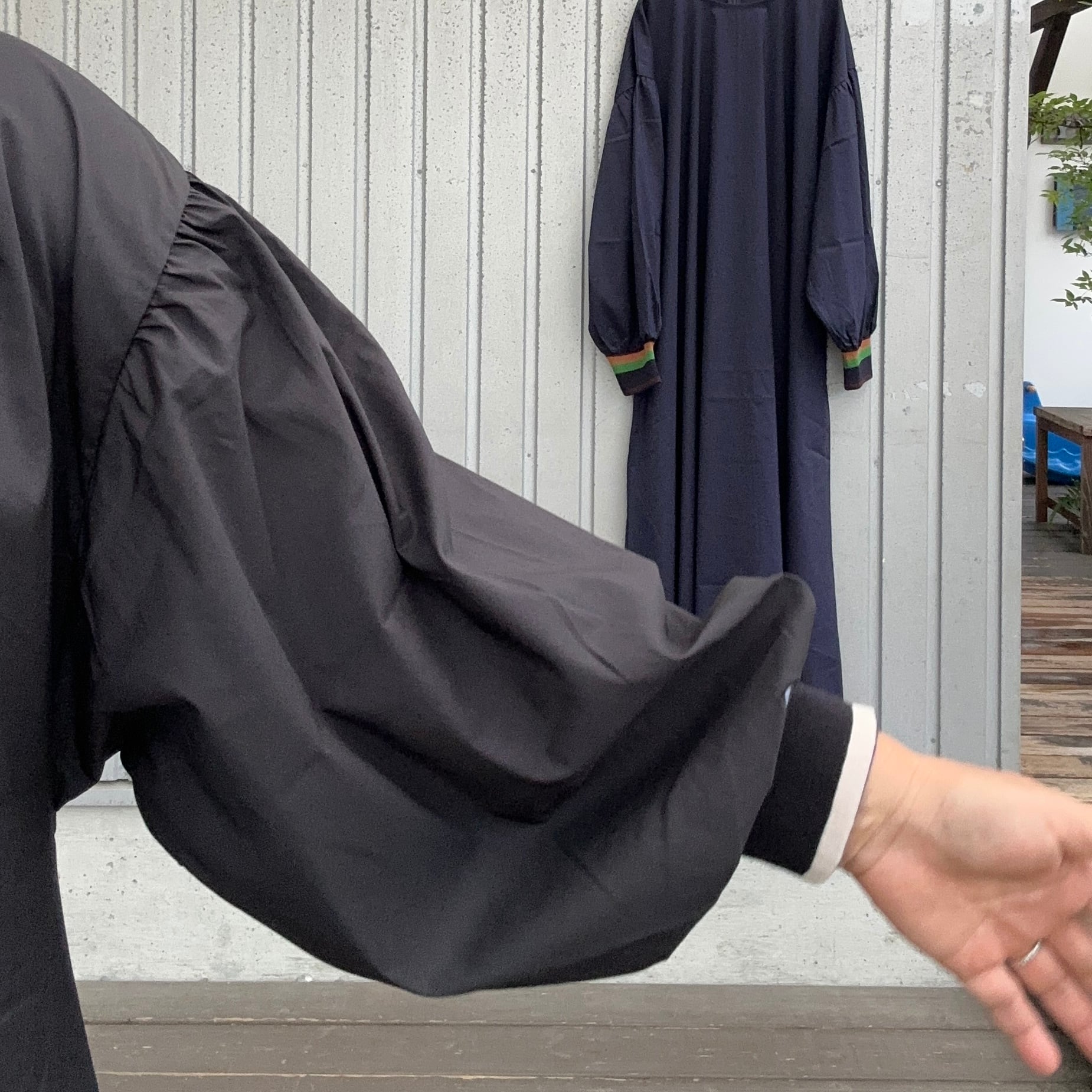 袖口ライン入リブワンピース/Mao made'25AW/541302 | WACKY