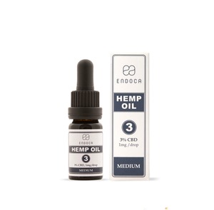 【1/25再入荷予定】【10ml/3%舌に垂らすCBD】エンドカ3%CBD HempOil Drops