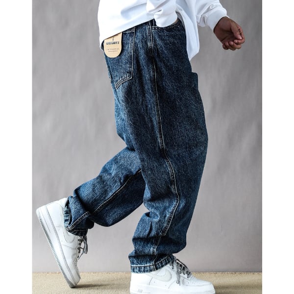 Front pocket design denim pants C3822