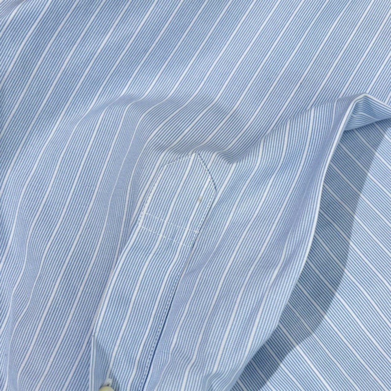 Brooks Brothers ブルックスブラザーズ ストライプ NON-IRON クレリック Wカフス 長袖 ドレスシャツ 16 1/2-32 /ブルー メンズ