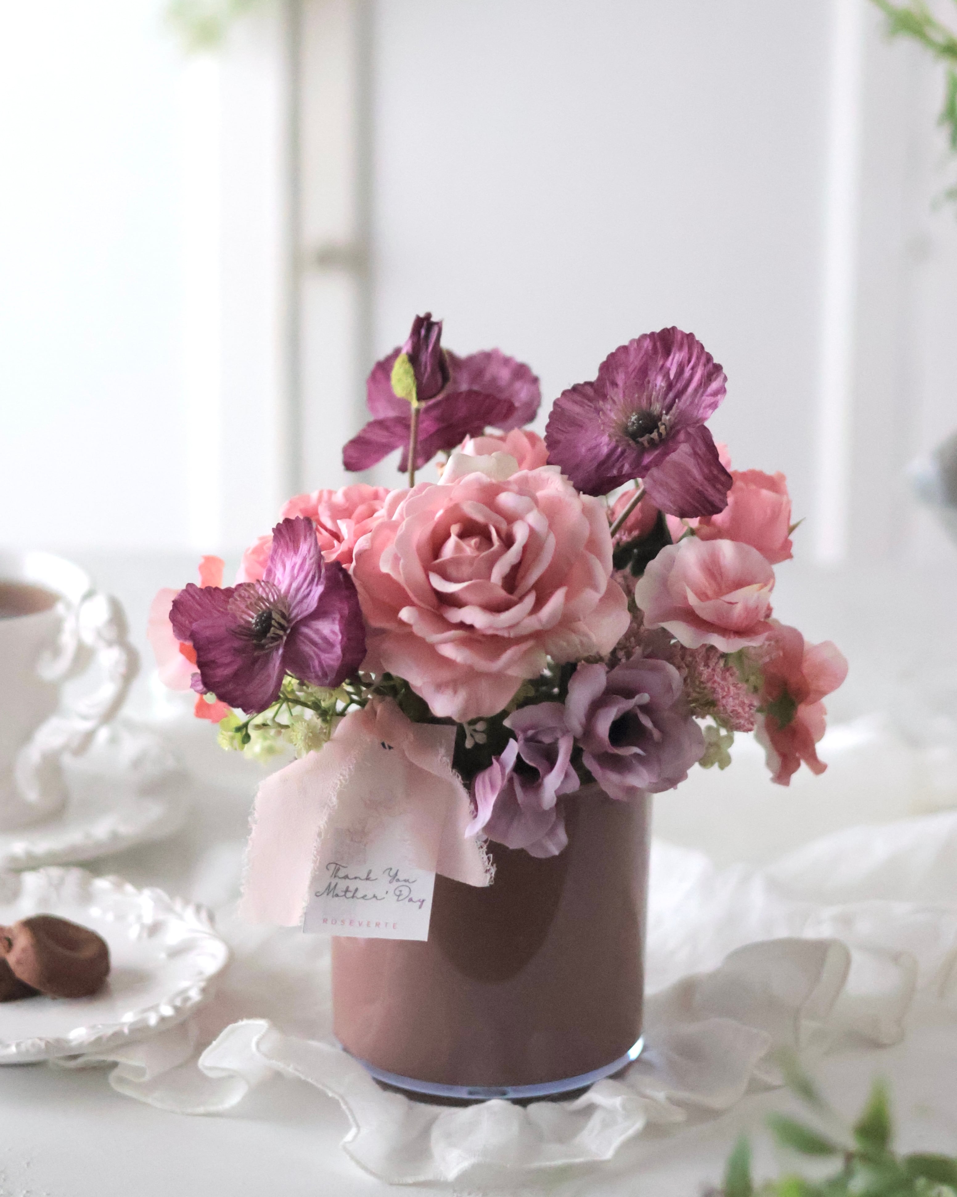 ピンクラナンキュラスGARDENリース | on-line-shop ROSEVERTE