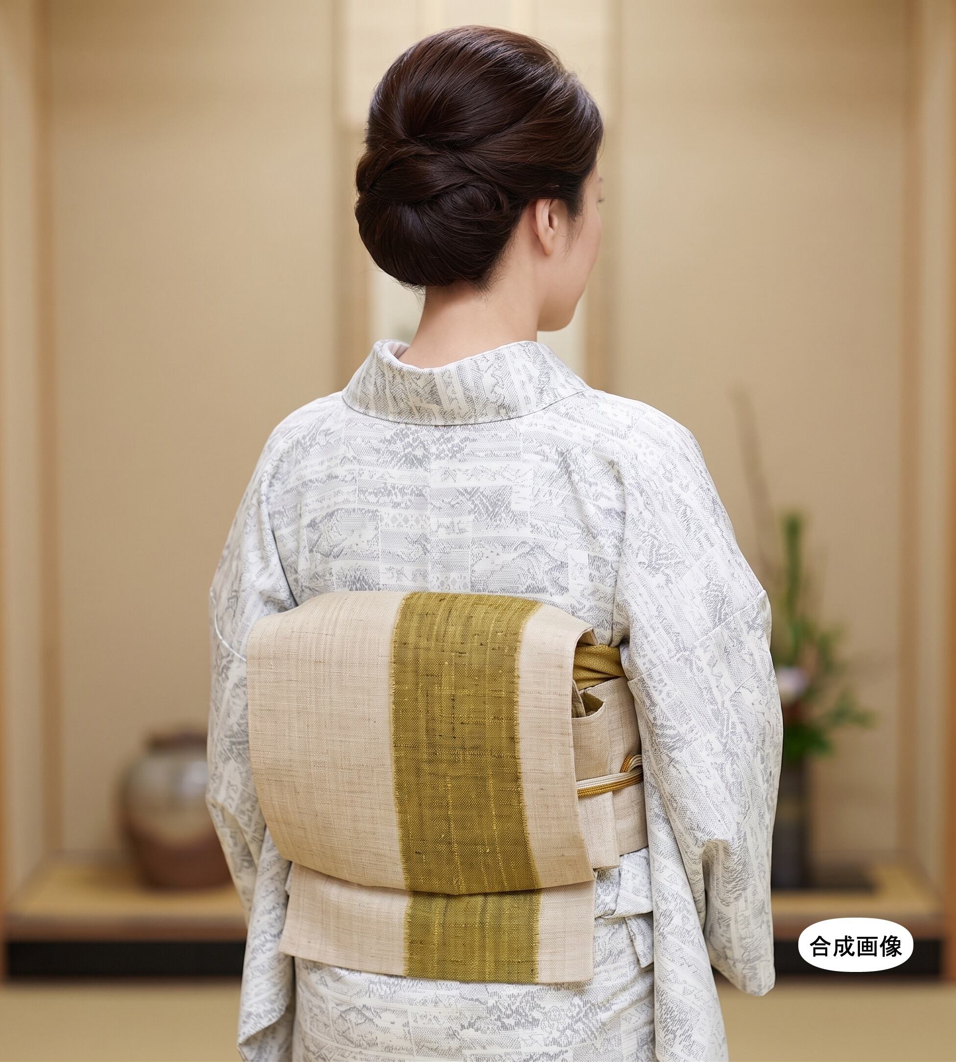 きものcocon☆反物☆色無地(八掛付)/堅牢染/正絹/紫系/未使用長期保管