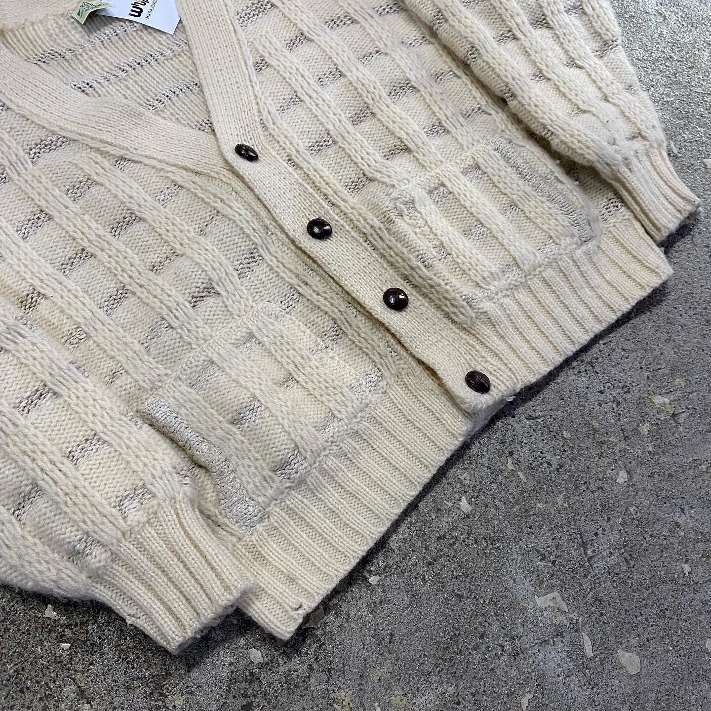 希少 vintage Cyril Cullen ニット HOOKED 80s Cyril Cullen wool knit cardigan | What'z up