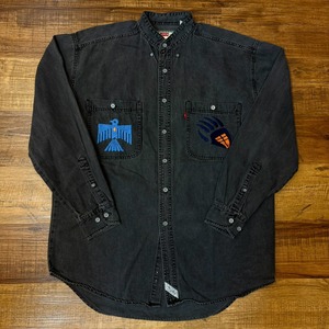 ナスングワム【Nasngwam】Indian motif Denim Shirt　Mサイズ