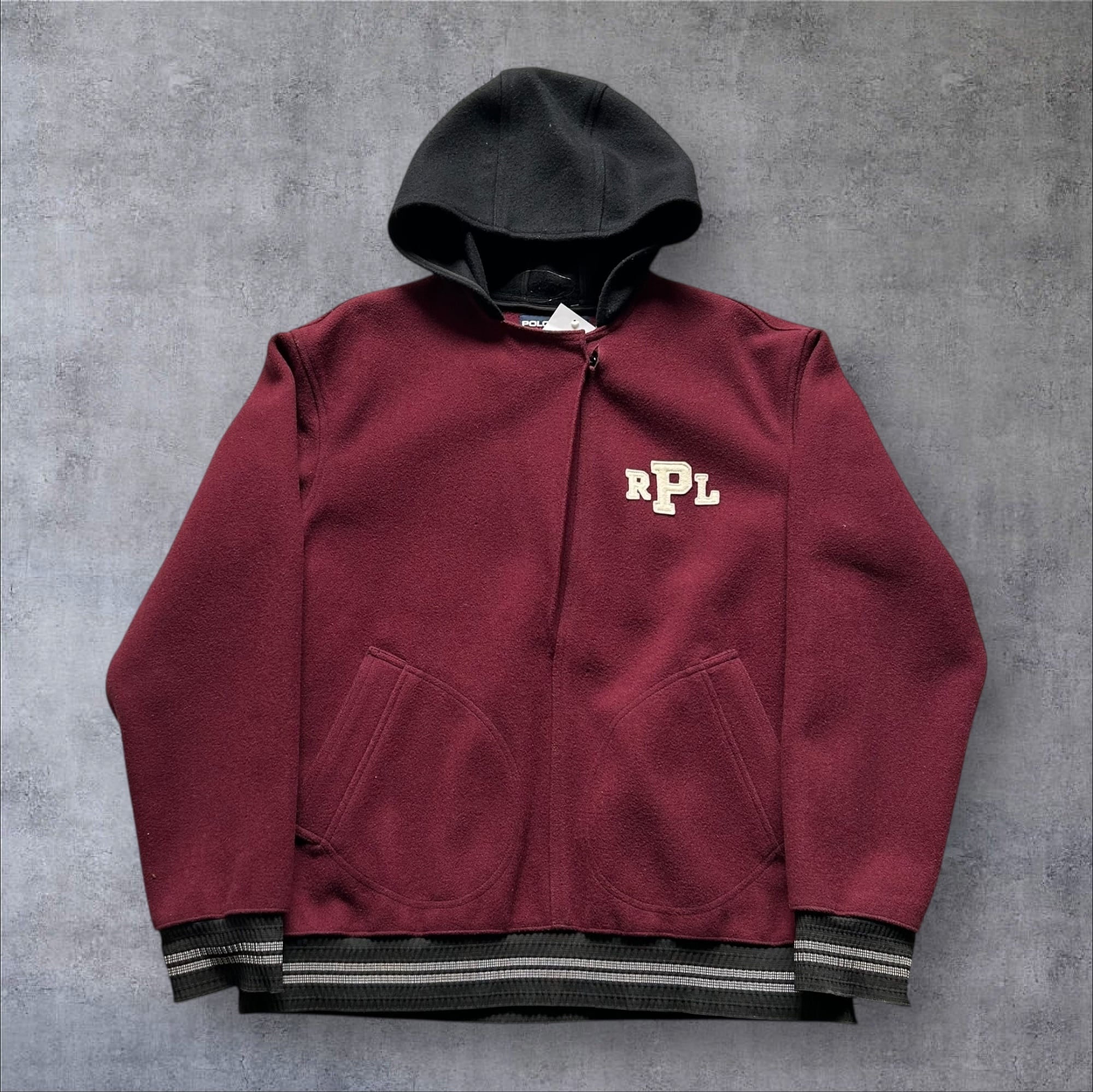 1990s POLO SPORT "P/O" Wool Hooded Jacket【高円寺店】