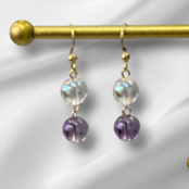 2月誕生石ピアス(アメジスト)