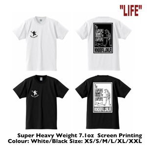 "LIFE" #16 White / Black