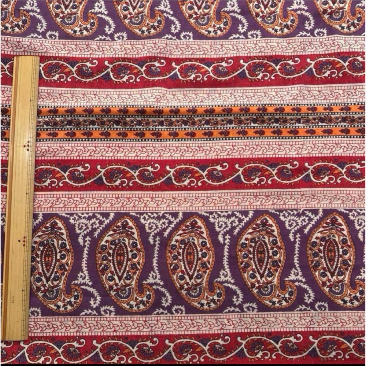 TB632◆2m◆SM◆インド綿100%生地◆ペイズリー
