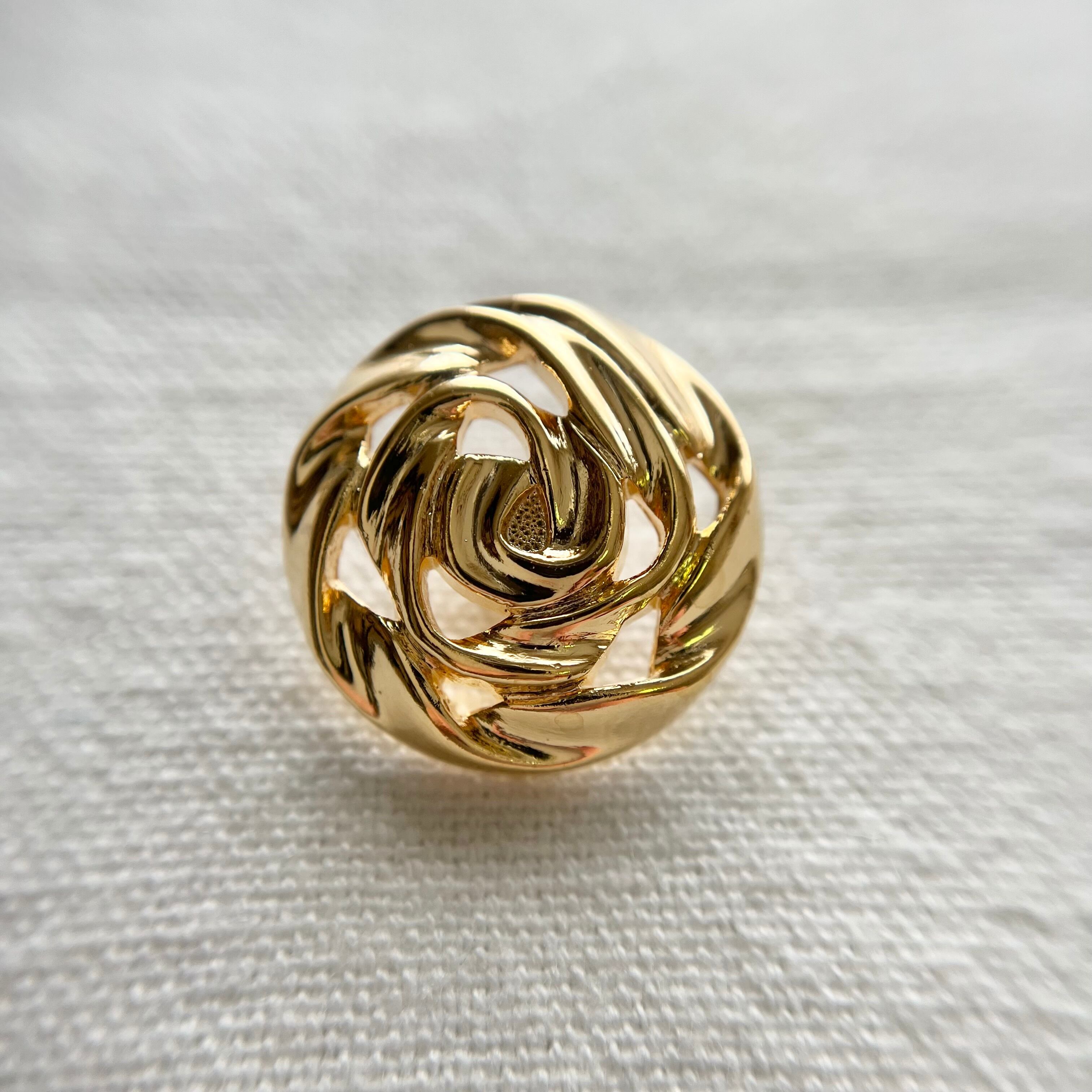 立体ゴールドローズ21㎜