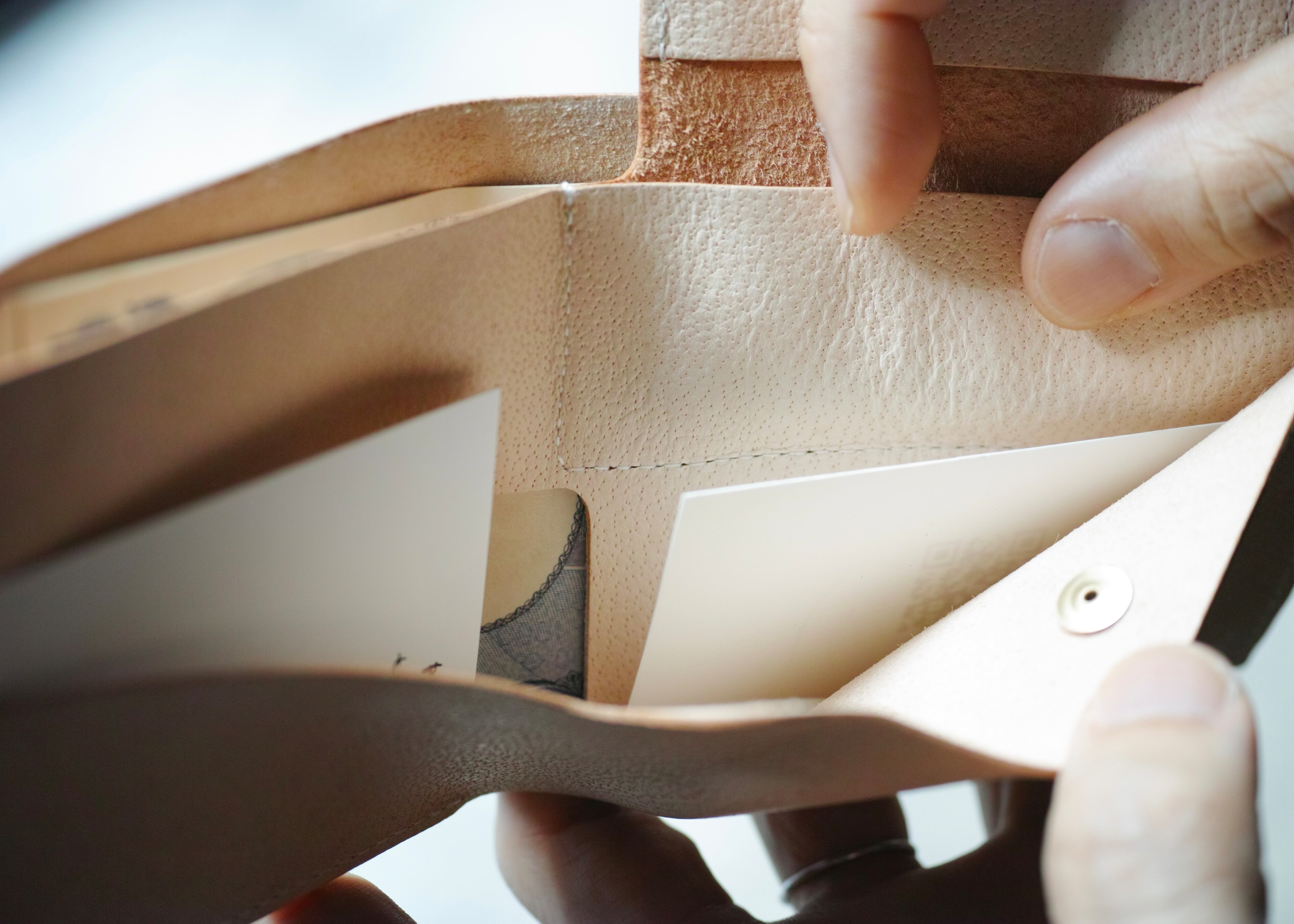 パカパカしない！ツキノワグマ 二つ折り財布 Sugata× Six coup de  