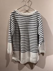 Jantzen USA Striped Cotton Knit Sweater