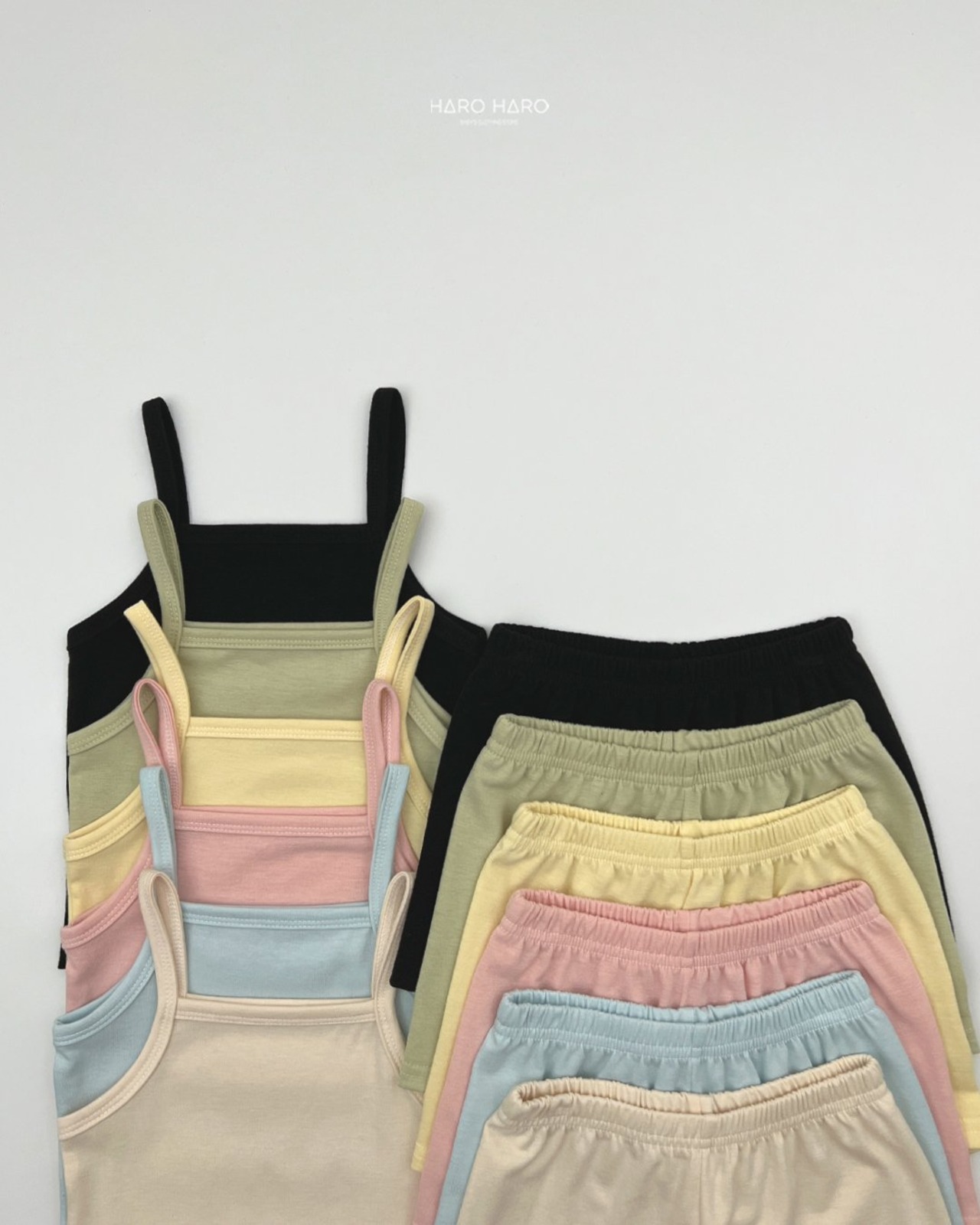 [HARO HARO] Honey Sleeveless Set-up / [하로하로] 허니나시상하세트