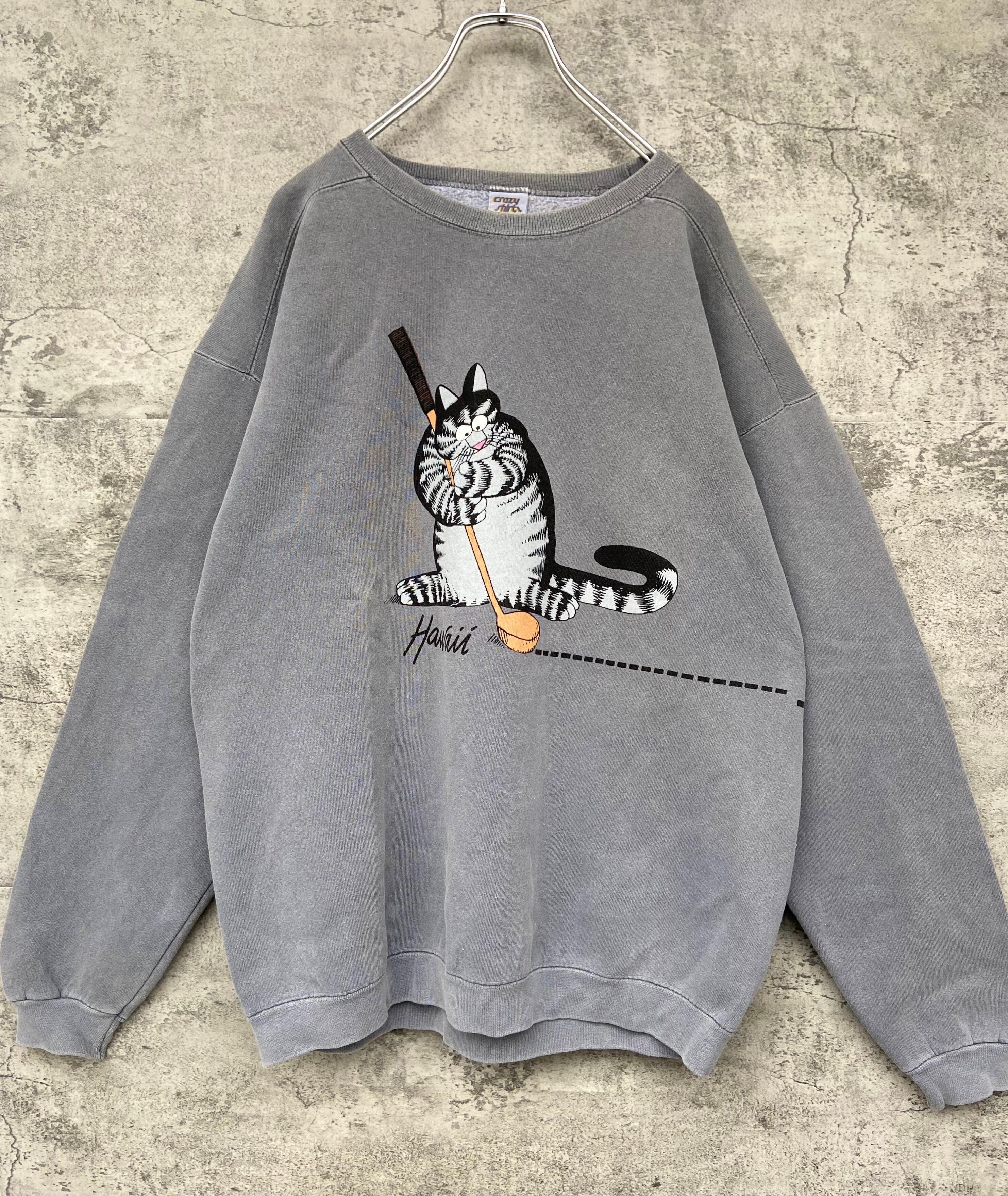 90s CRAZY SHIRTS クレイジーシャツ USA製 肉厚スウェット グレージュ