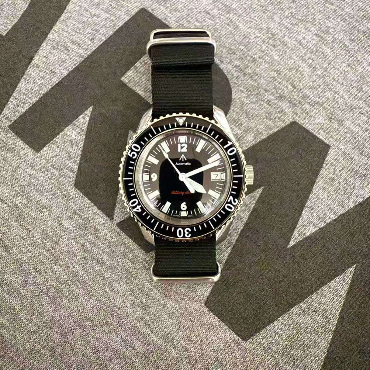 NAVAL MILITARY WATCH MIL.-05 A SV/BK Automatic ROYAL Military