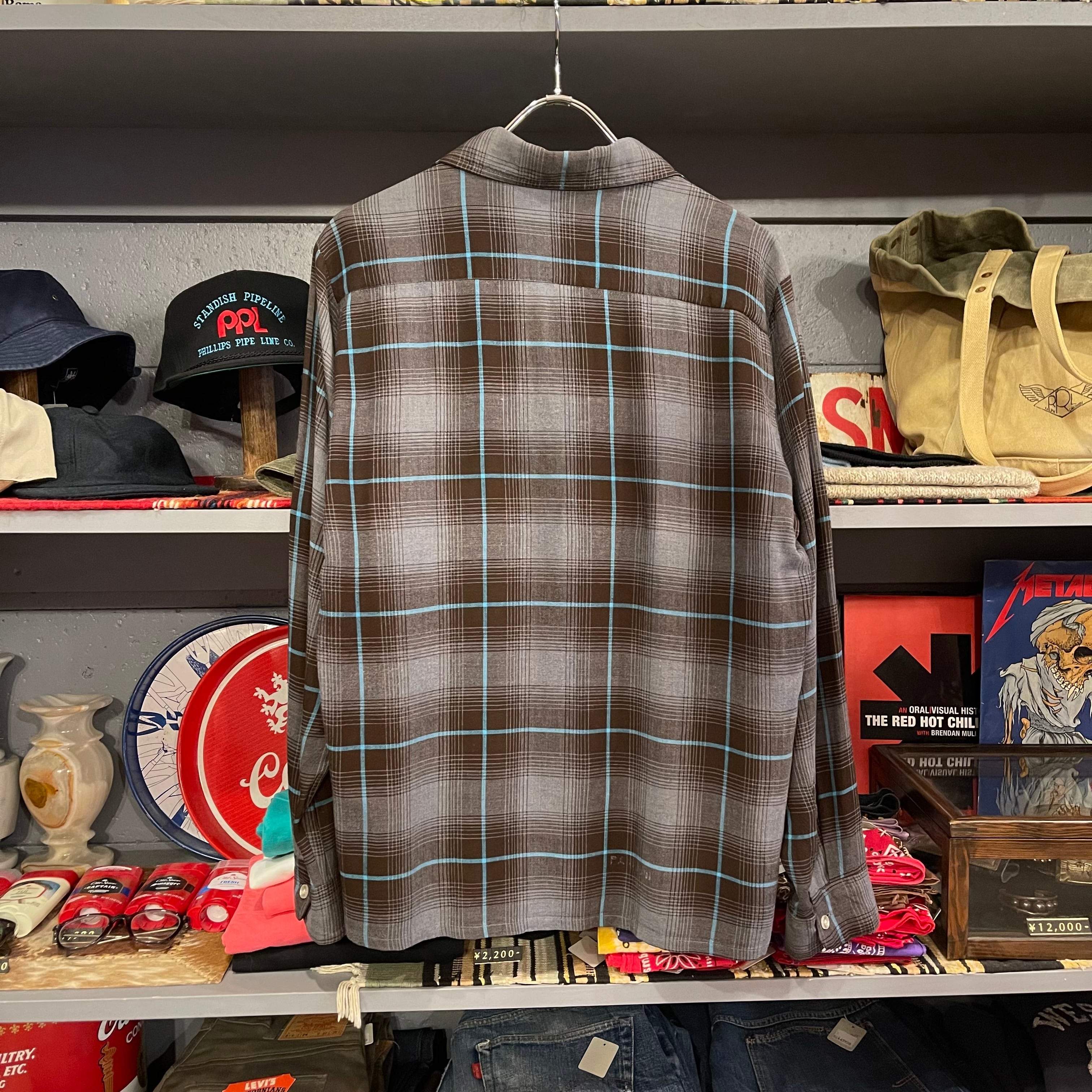 70s Towncraft L/S Open Collar Rayon Shirt | VOSTOK