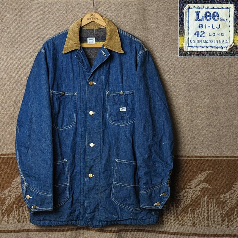s～ Lee  LJ  LONG Blanket Lined Denim Chore Jacket