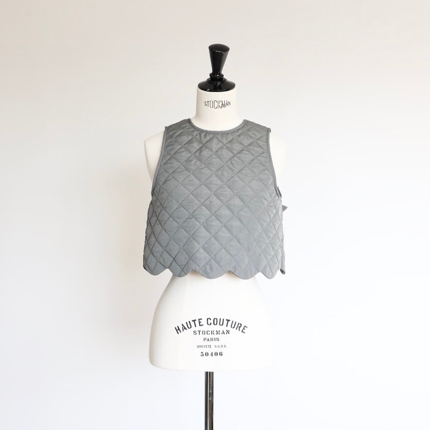 Scallop Quilt Vest gypsohila スカラップベスト