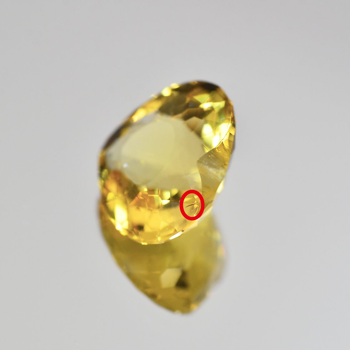 ソ付 ヘリオドール(イエローベリル) 1.804ct ルース ハートシェイプ 