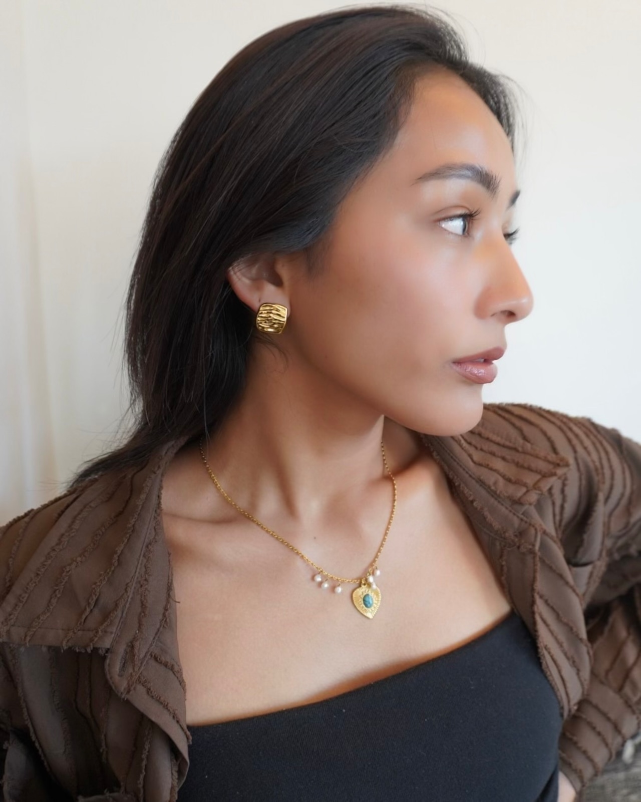 Golden Scone Studs