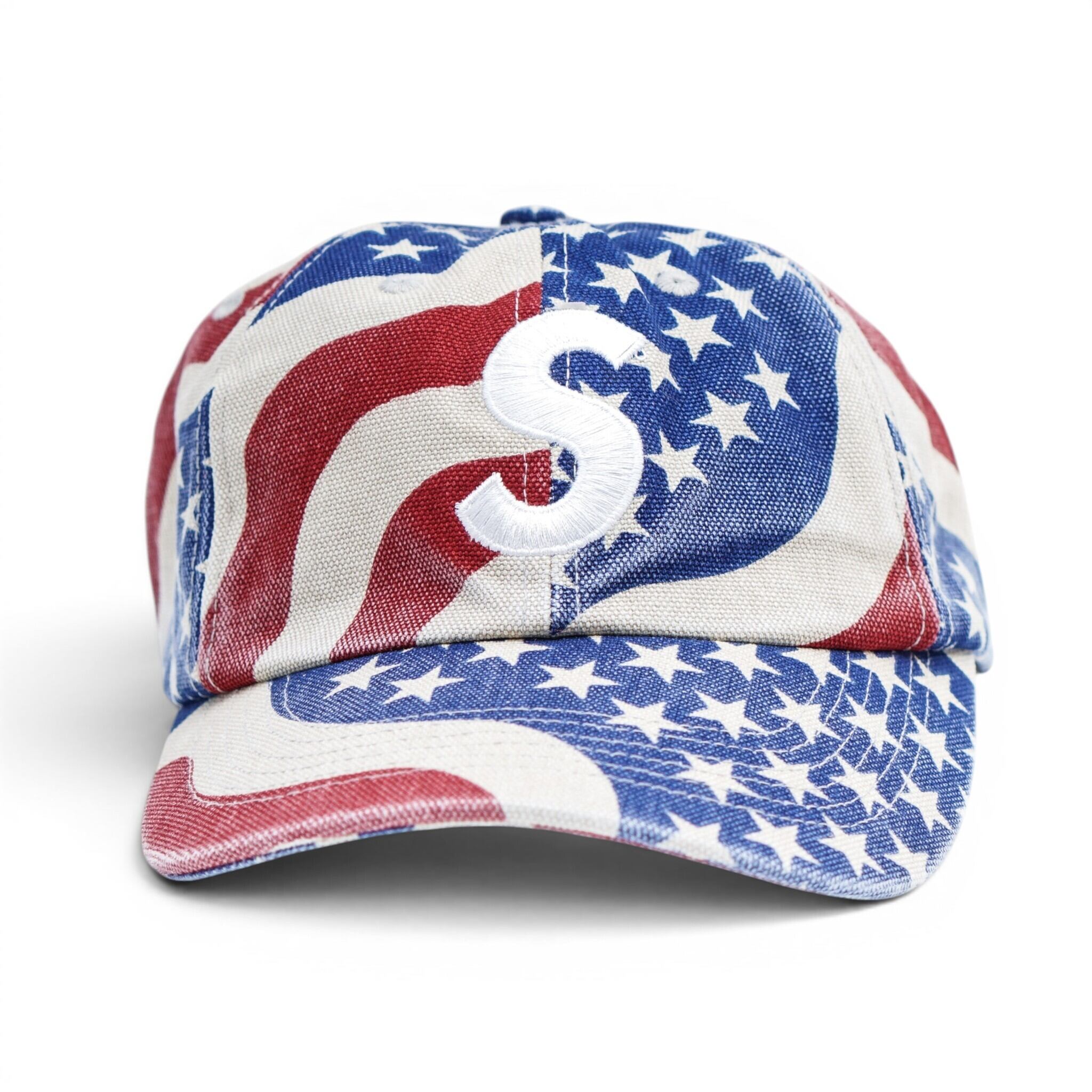 Supreme シュプリーム Pigment Coated 6-panel CAP USA 星条旗