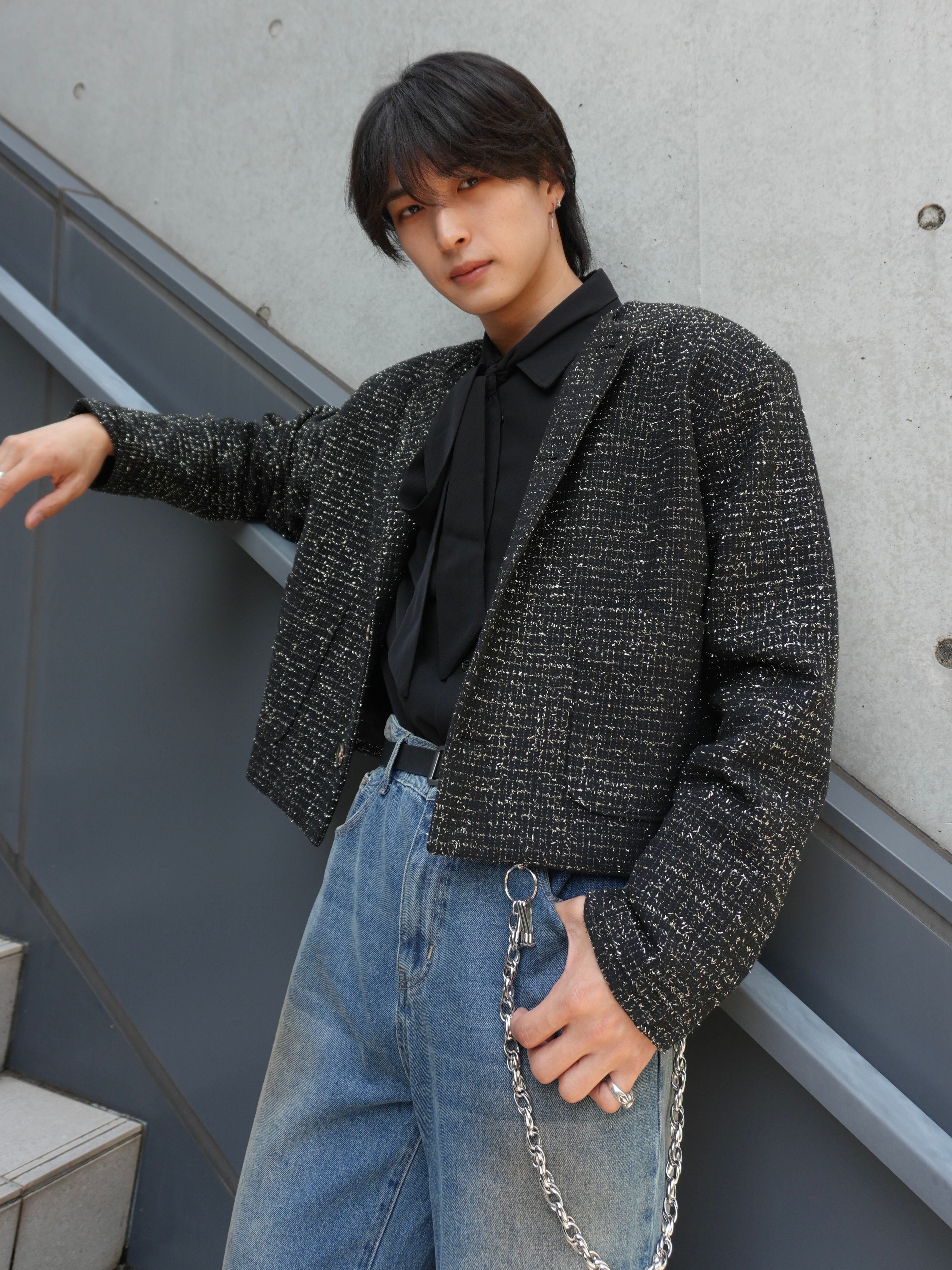 alude select ツイードジャケット ALUDE SELECT】elegant lame tweed jacket(2color) | 【ALUDE